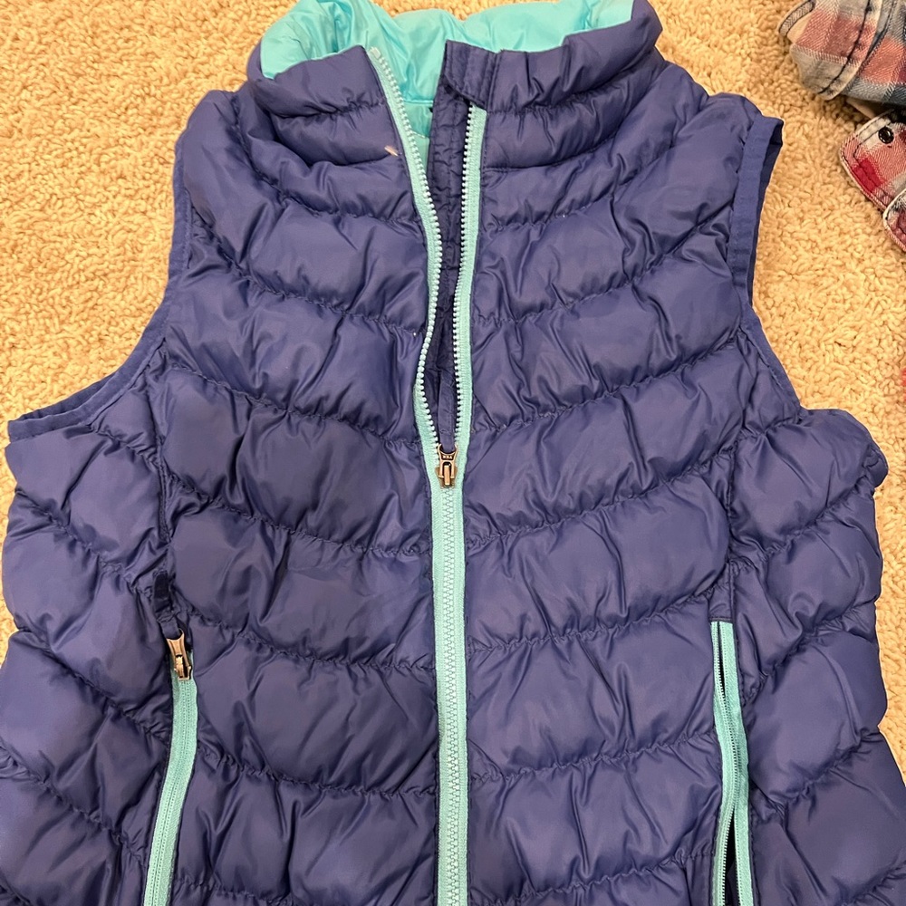 LL bean blue vest